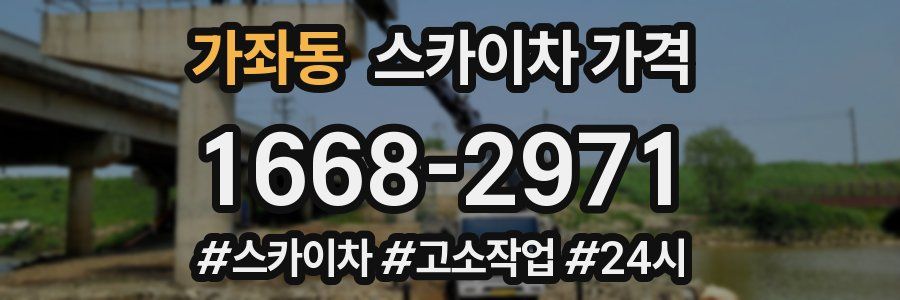 가좌동 스카이차 가격