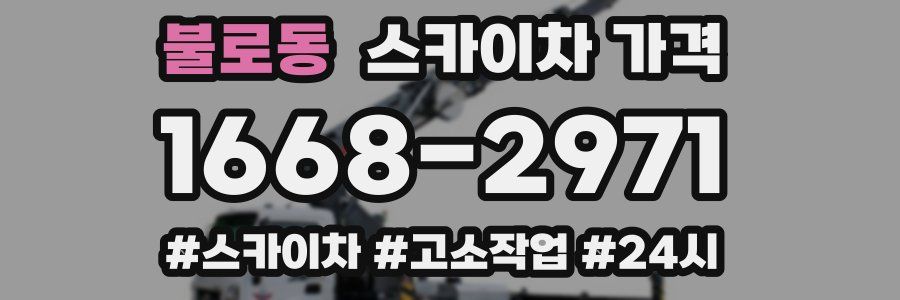 불로동 스카이차 가격