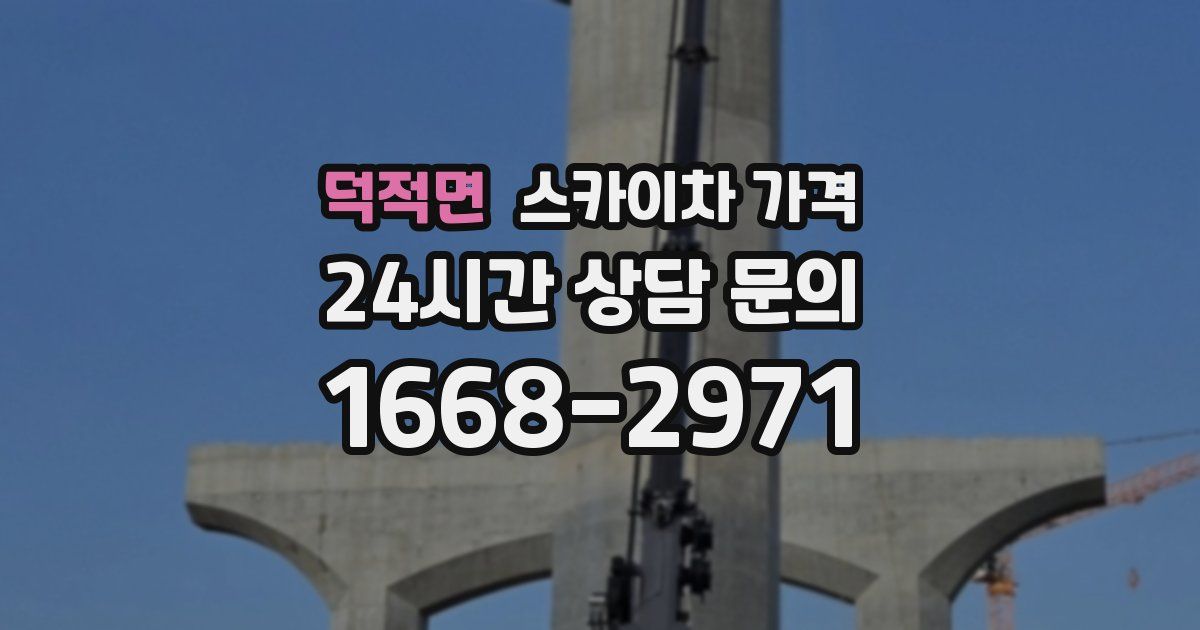 덕적면 스카이차 가격