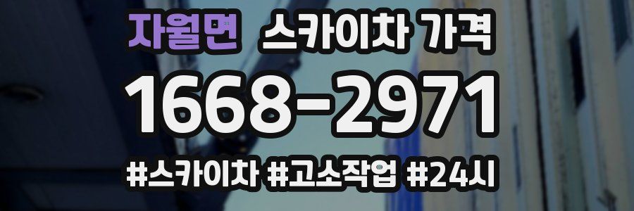 자월면 스카이차 가격