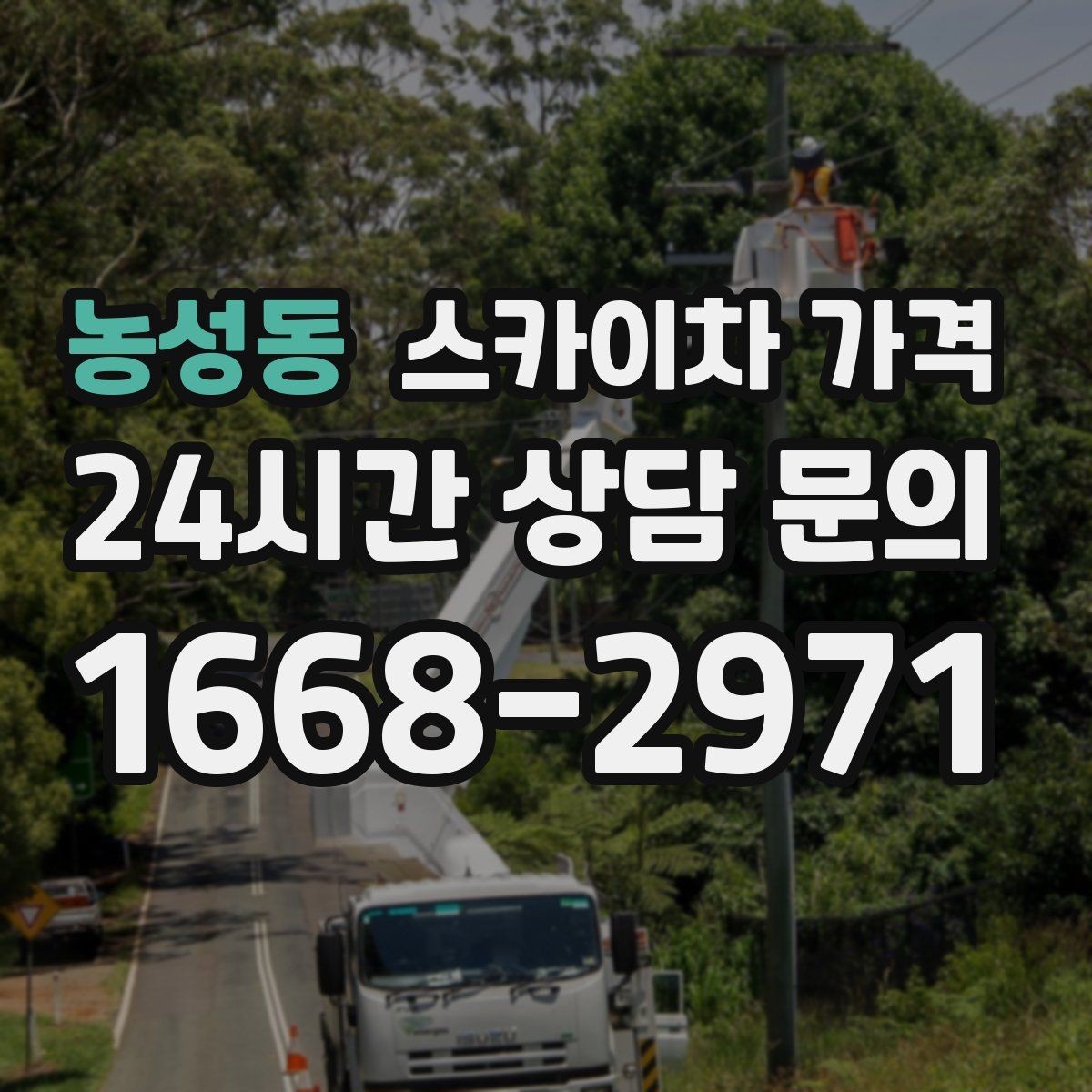 농성동 스카이차 가격 견적 비교할 때 꼭 같은 조건인지 확인하세요