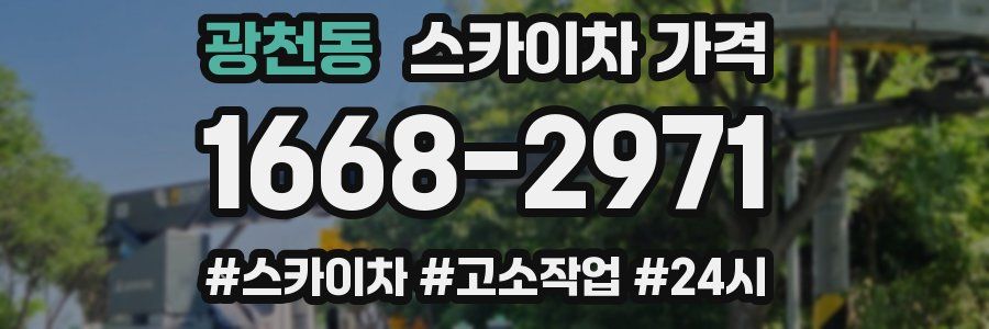 광천동 스카이차 가격