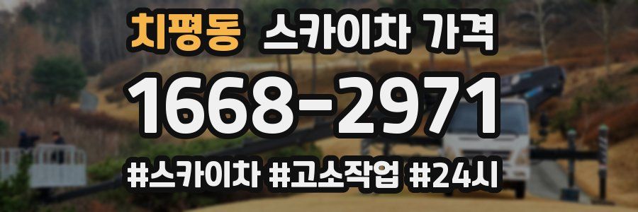 치평동 스카이차 가격