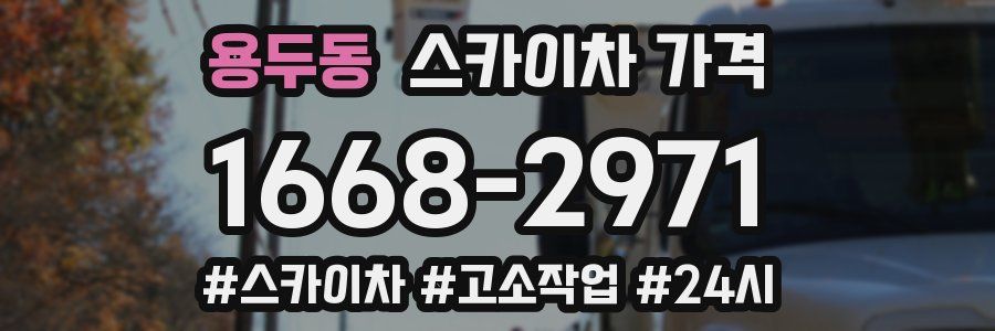 용두동 스카이차 가격