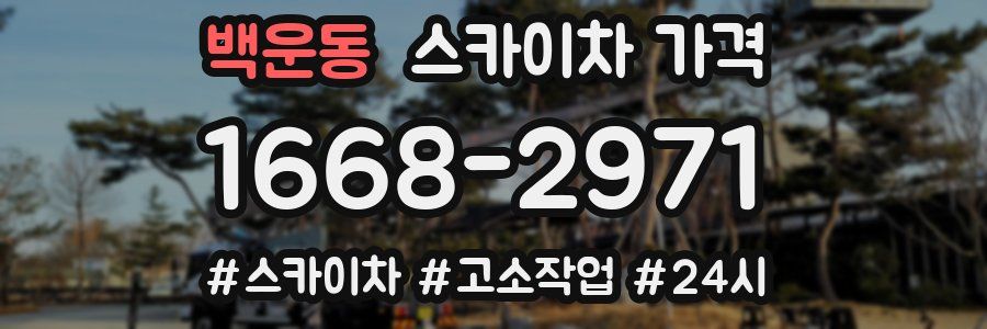 백운동 스카이차 가격