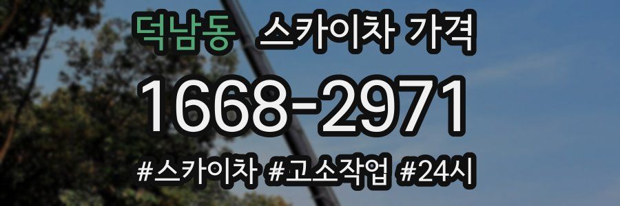 덕남동 스카이차 가격