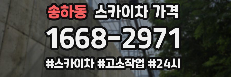 송하동 스카이차 가격