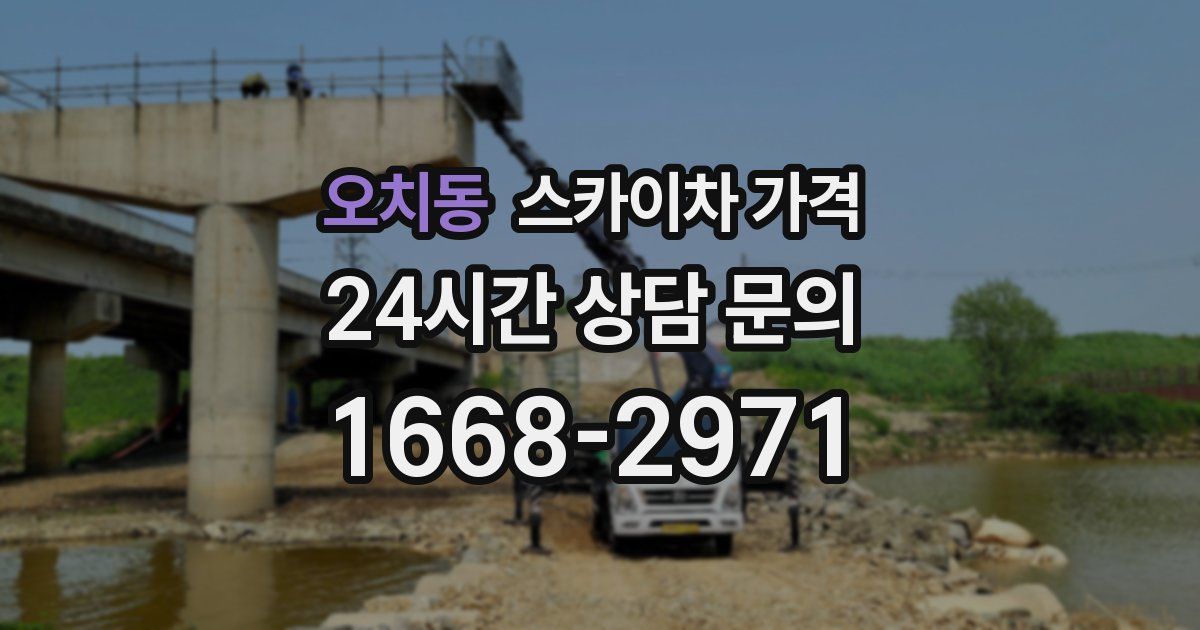 오치동 스카이차 가격