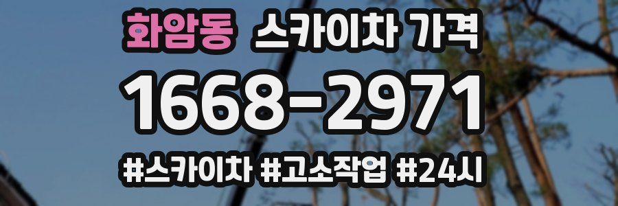 화암동 스카이차 가격