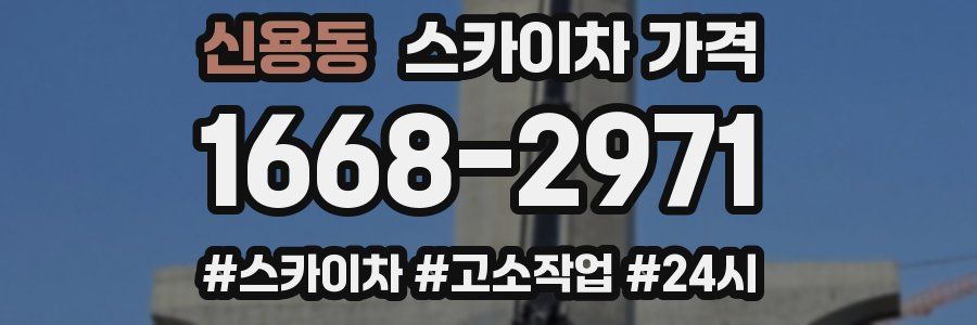 신용동 스카이차 가격