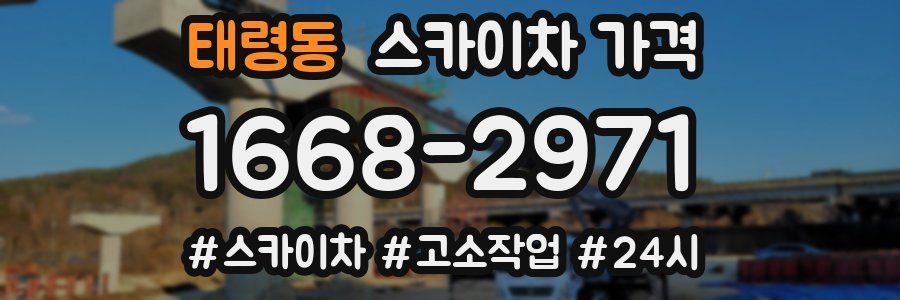 태령동 스카이차 가격