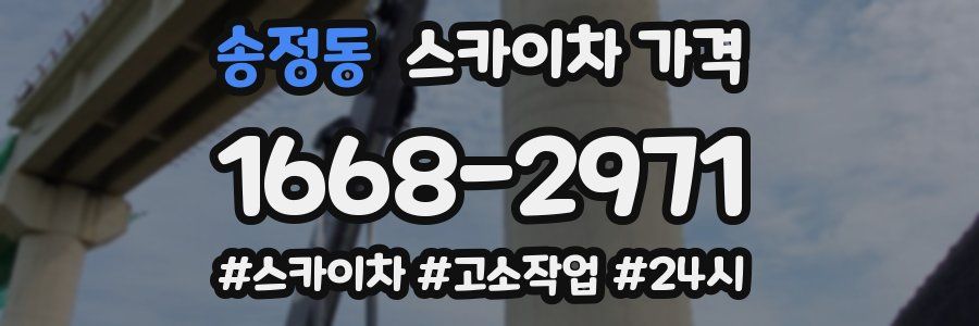 송정동 스카이차 가격