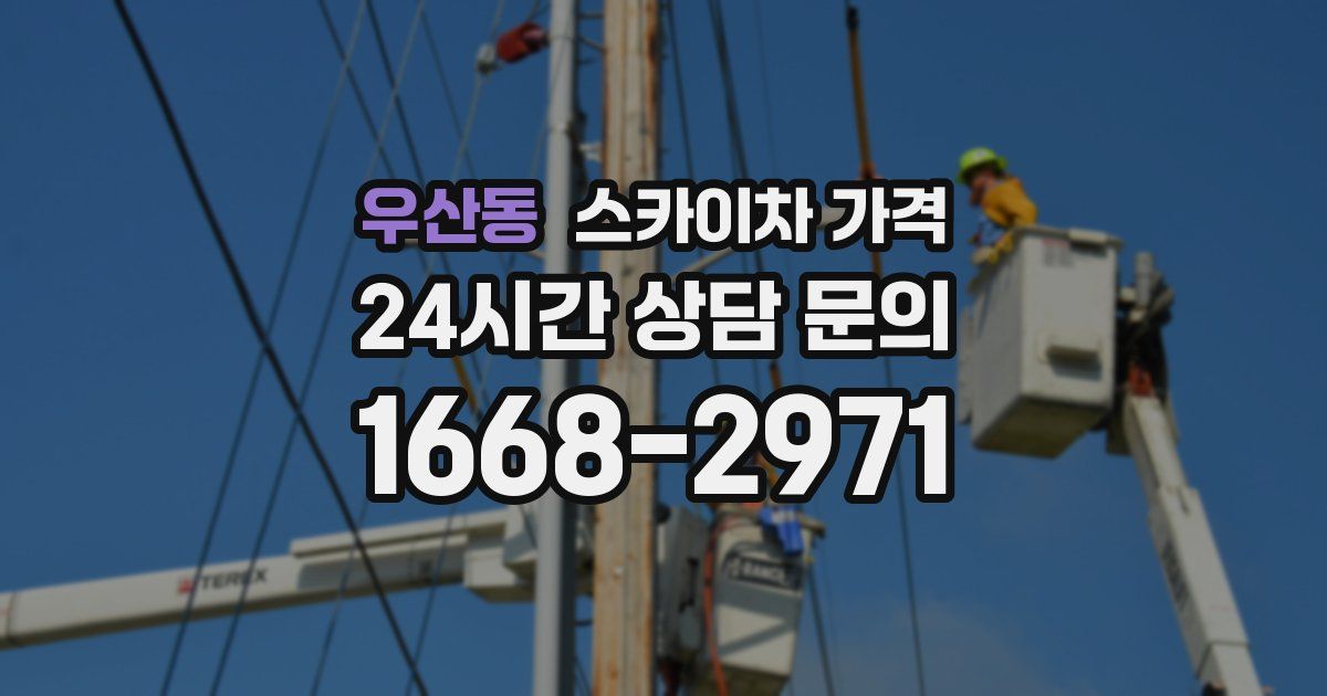 우산동 스카이차 가격