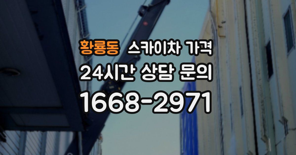 황룡동 스카이차 가격