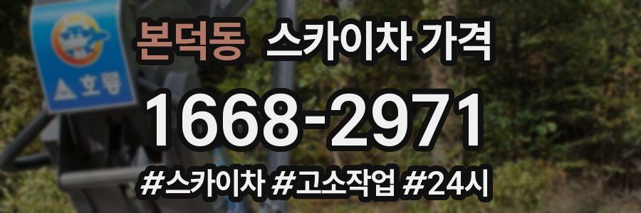 본덕동 스카이차 가격