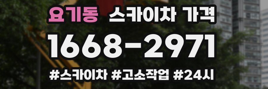 요기동 스카이차 가격