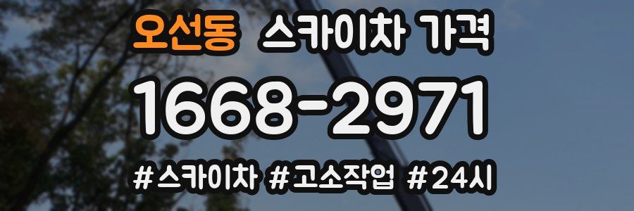 오선동 스카이차 가격