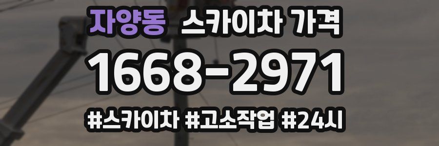 자양동 스카이차 가격