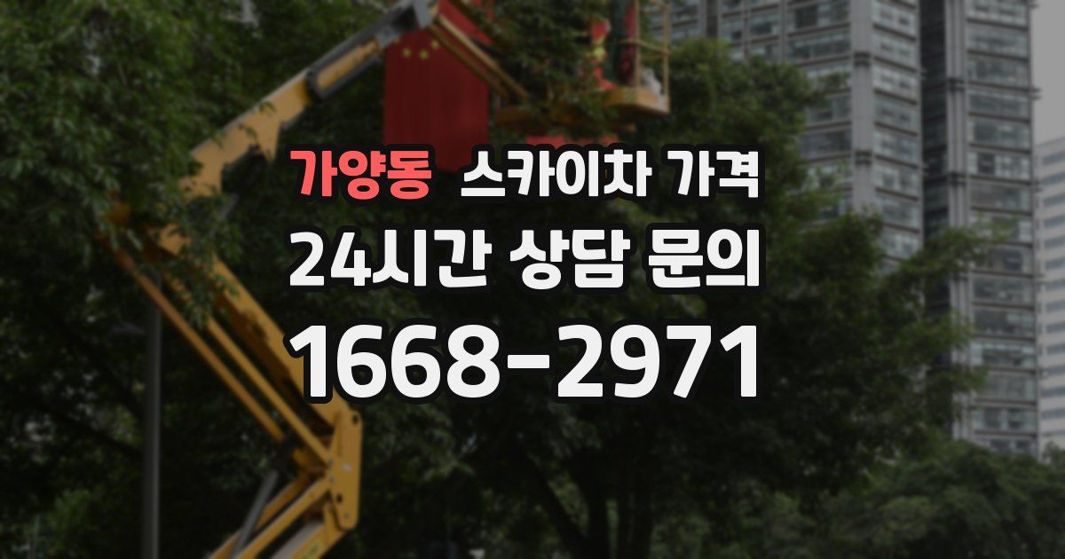 가양동 스카이차 가격