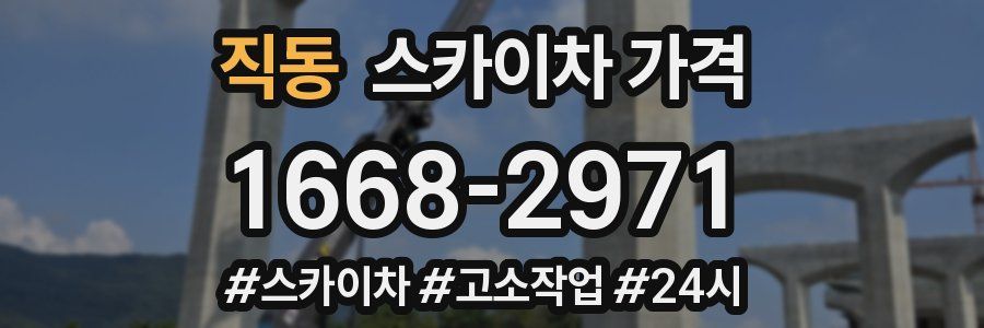 직동 스카이차 가격