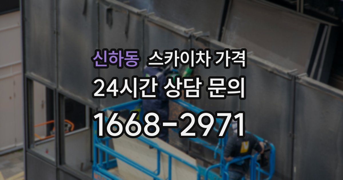 신하동 스카이차 가격