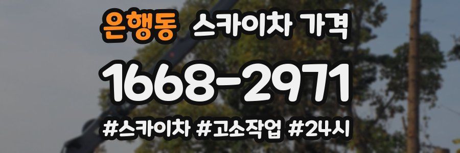 은행동 스카이차 가격