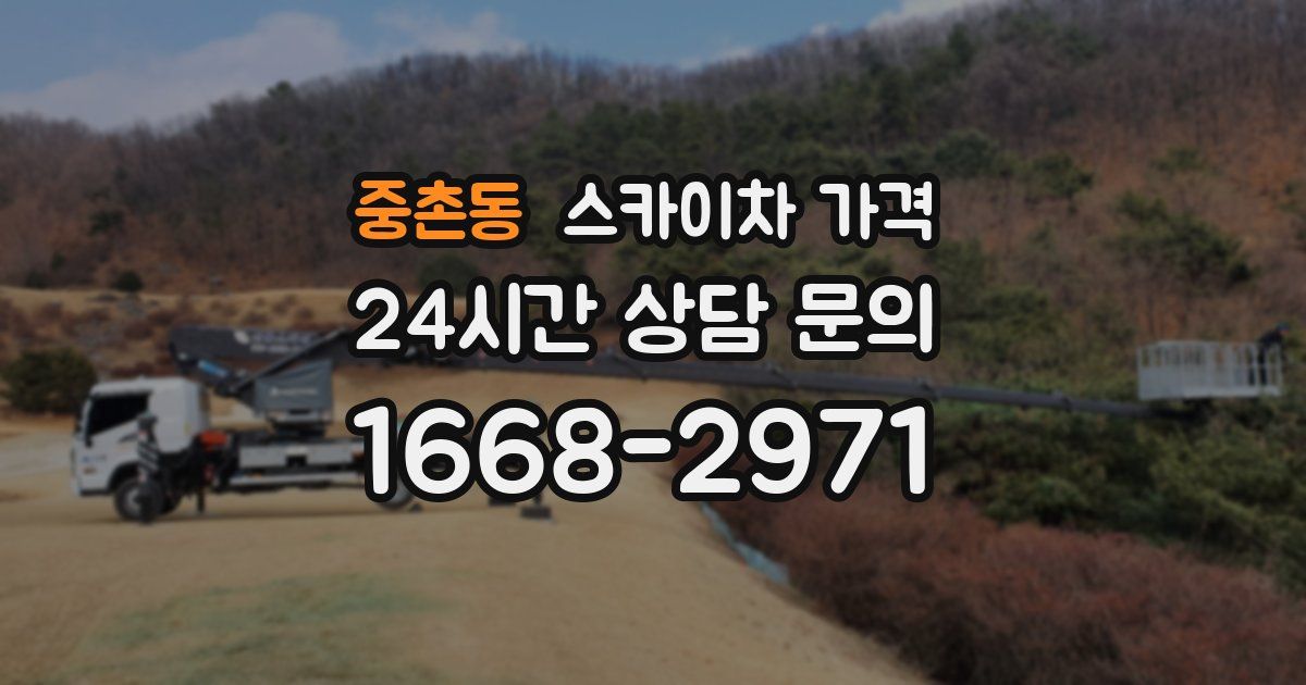 중촌동 스카이차 가격