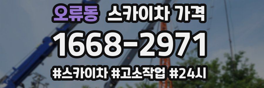 오류동 스카이차 가격