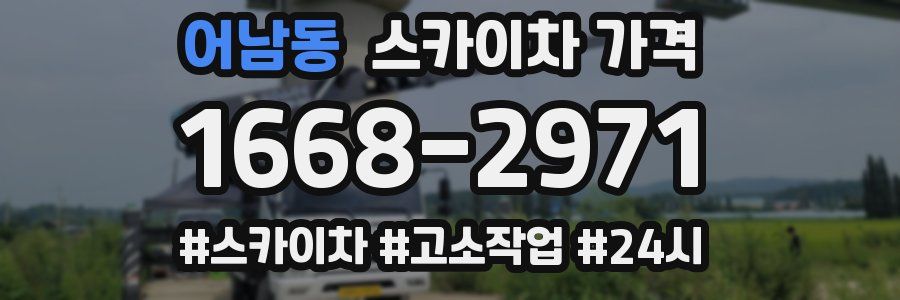 어남동 스카이차 가격