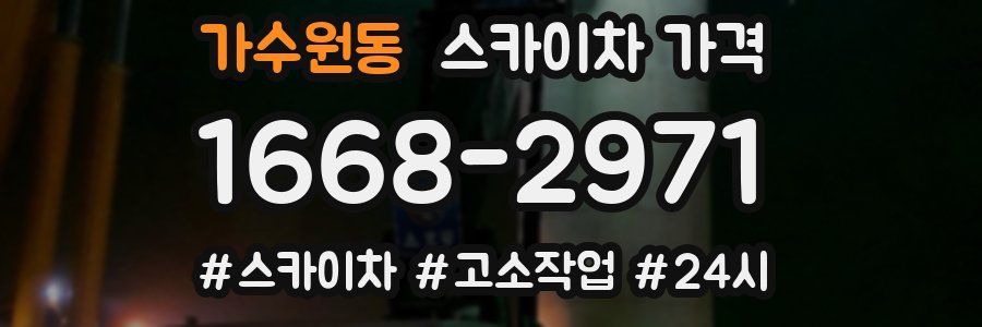 가수원동 스카이차 가격