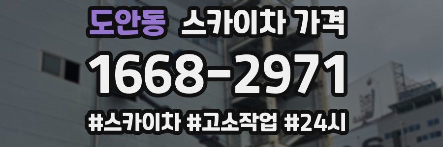 도안동 스카이차 가격