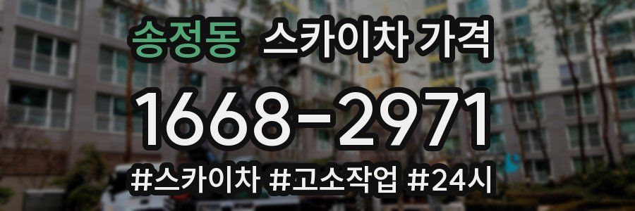 송정동 스카이차 가격