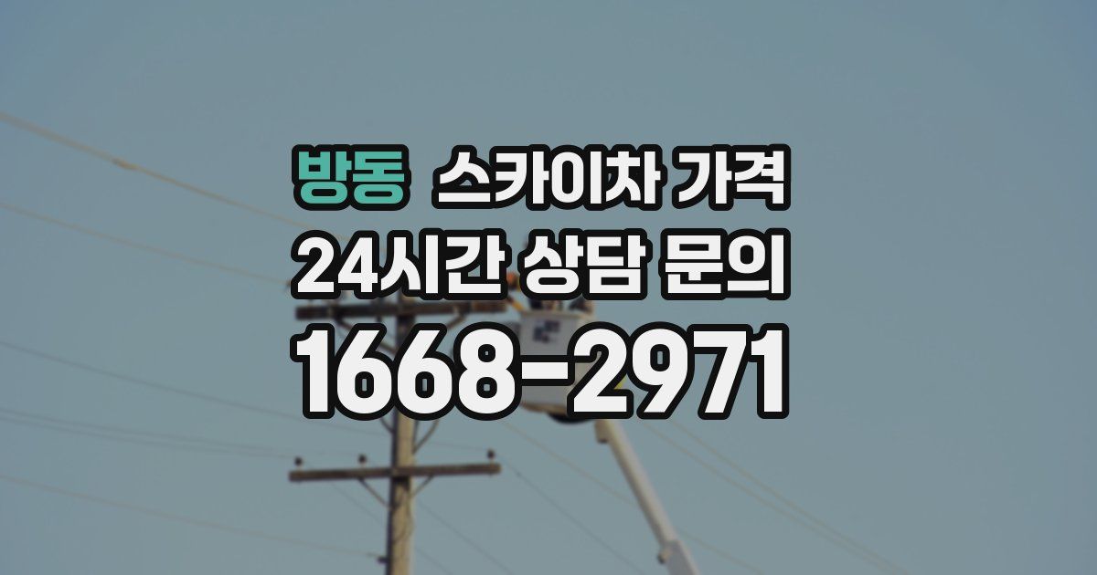 방동 스카이차 가격