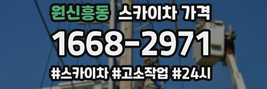 원신흥동 스카이차 가격