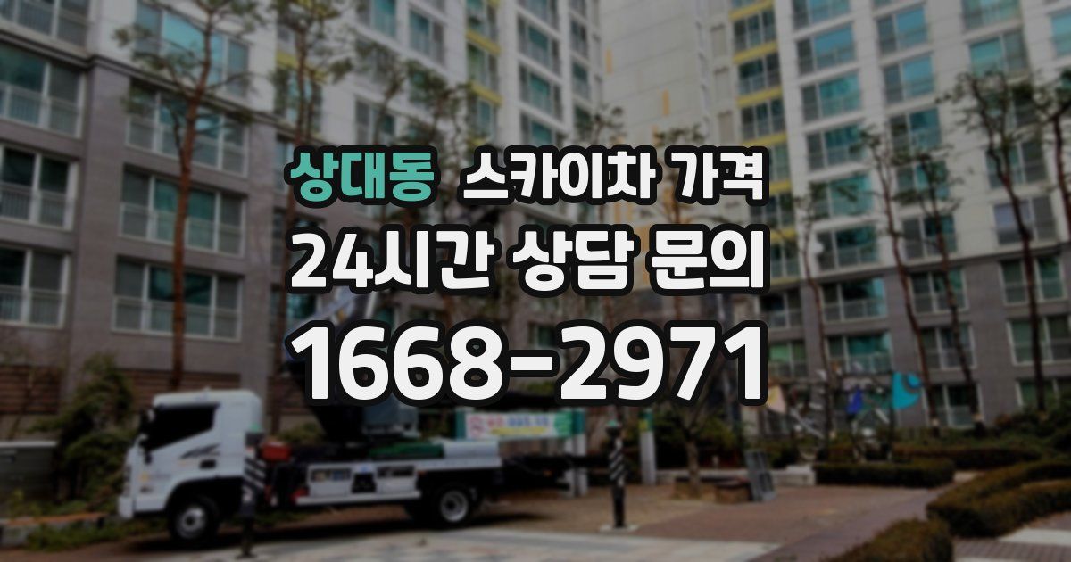 상대동 스카이차 가격