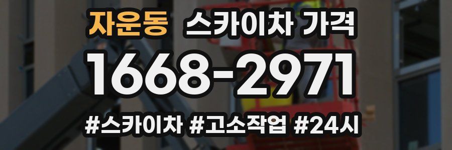 자운동 스카이차 가격