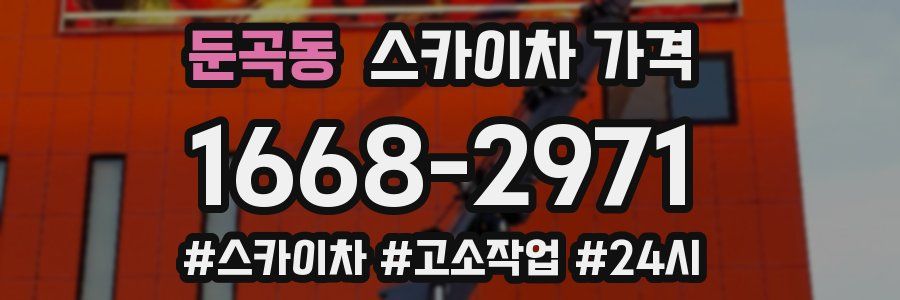 둔곡동 스카이차 가격