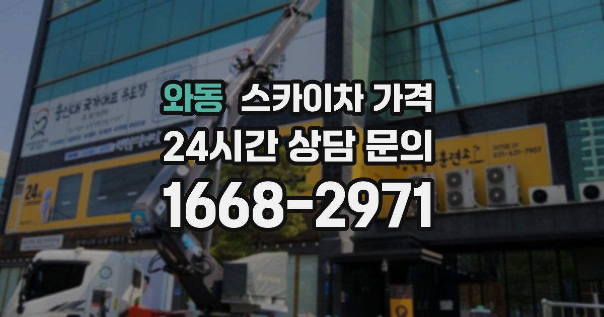 와동 스카이차 가격