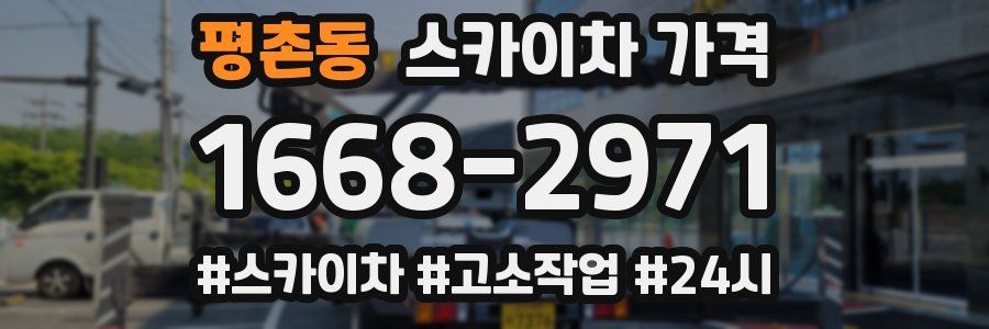 평촌동 스카이차 가격