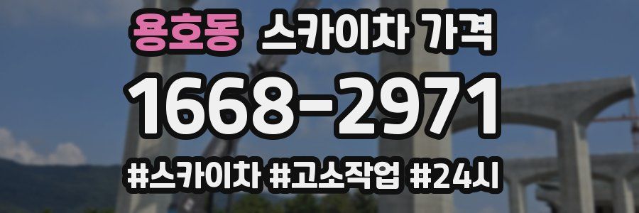 용호동 스카이차 가격