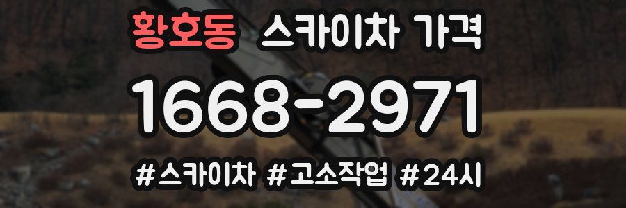 황호동 스카이차 가격