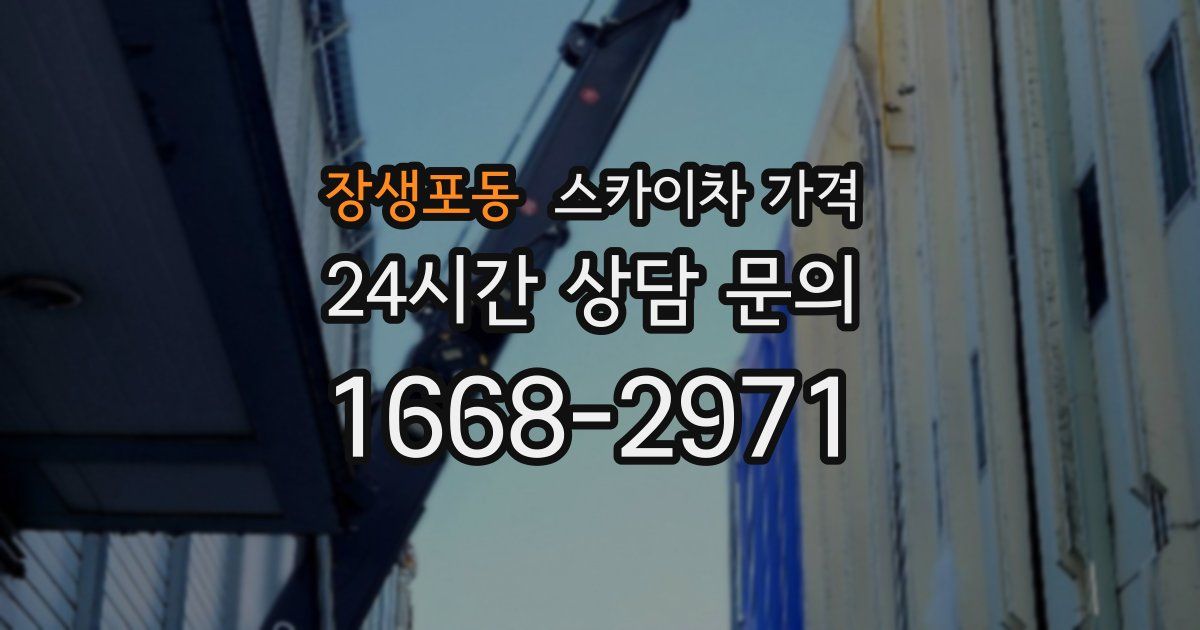 장생포동 스카이차 가격