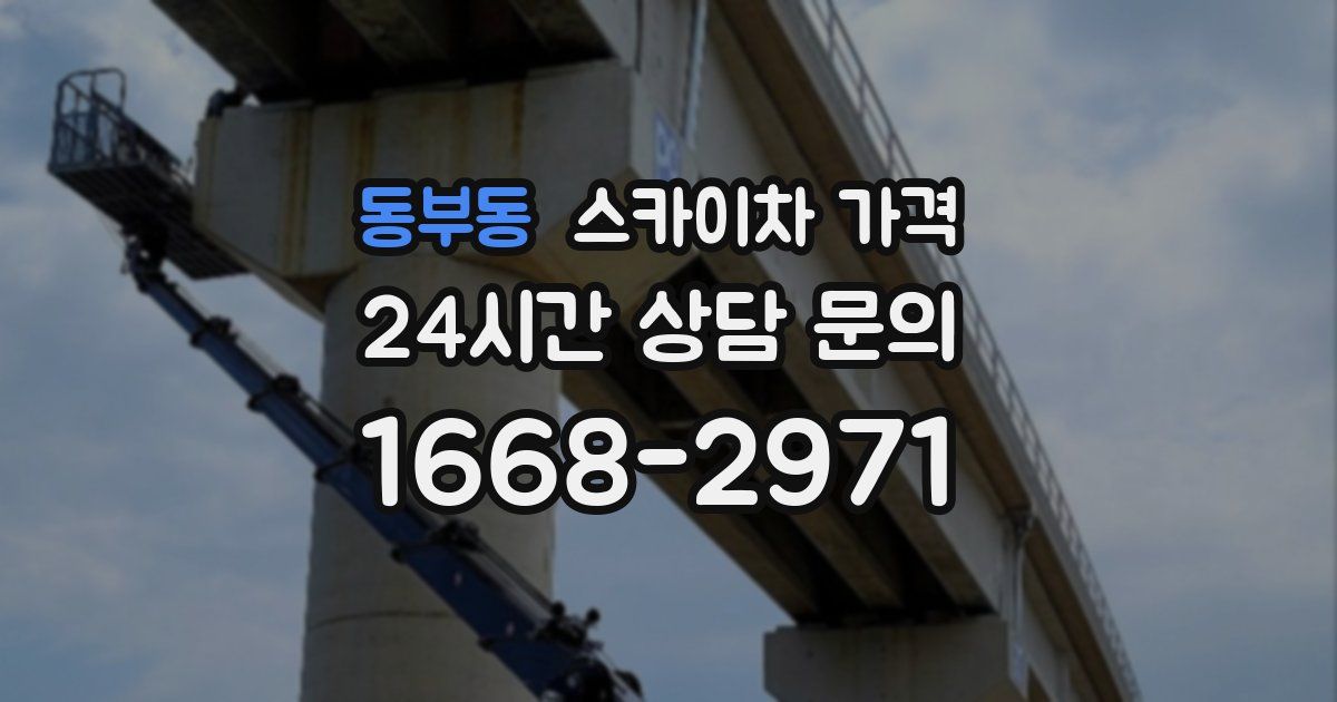 동부동 스카이차 가격