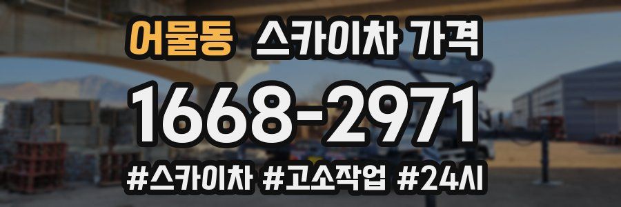 어물동 스카이차 가격