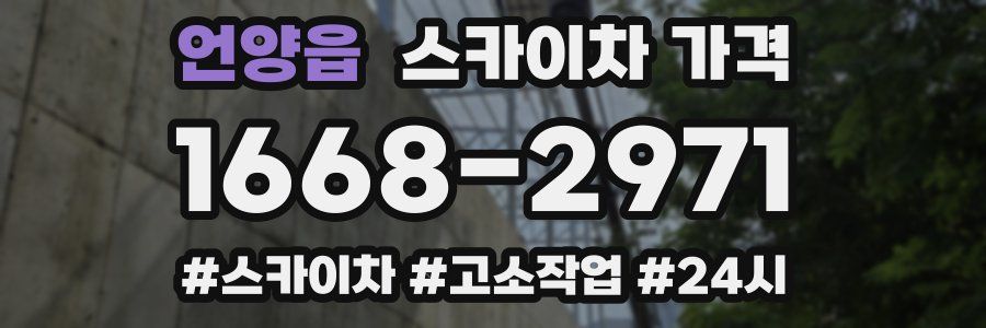 언양읍 스카이차 가격