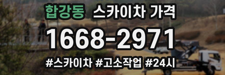 합강동 스카이차 가격