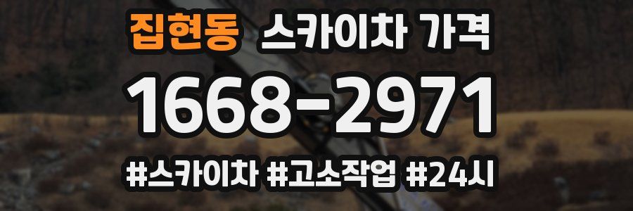 집현동 스카이차 가격