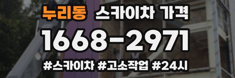 누리동 스카이차 가격