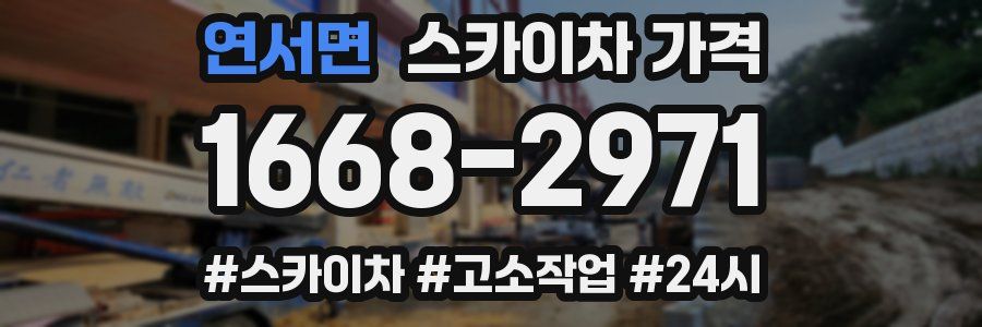 연서면 스카이차 가격