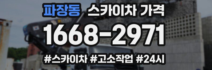 파장동 스카이차 가격